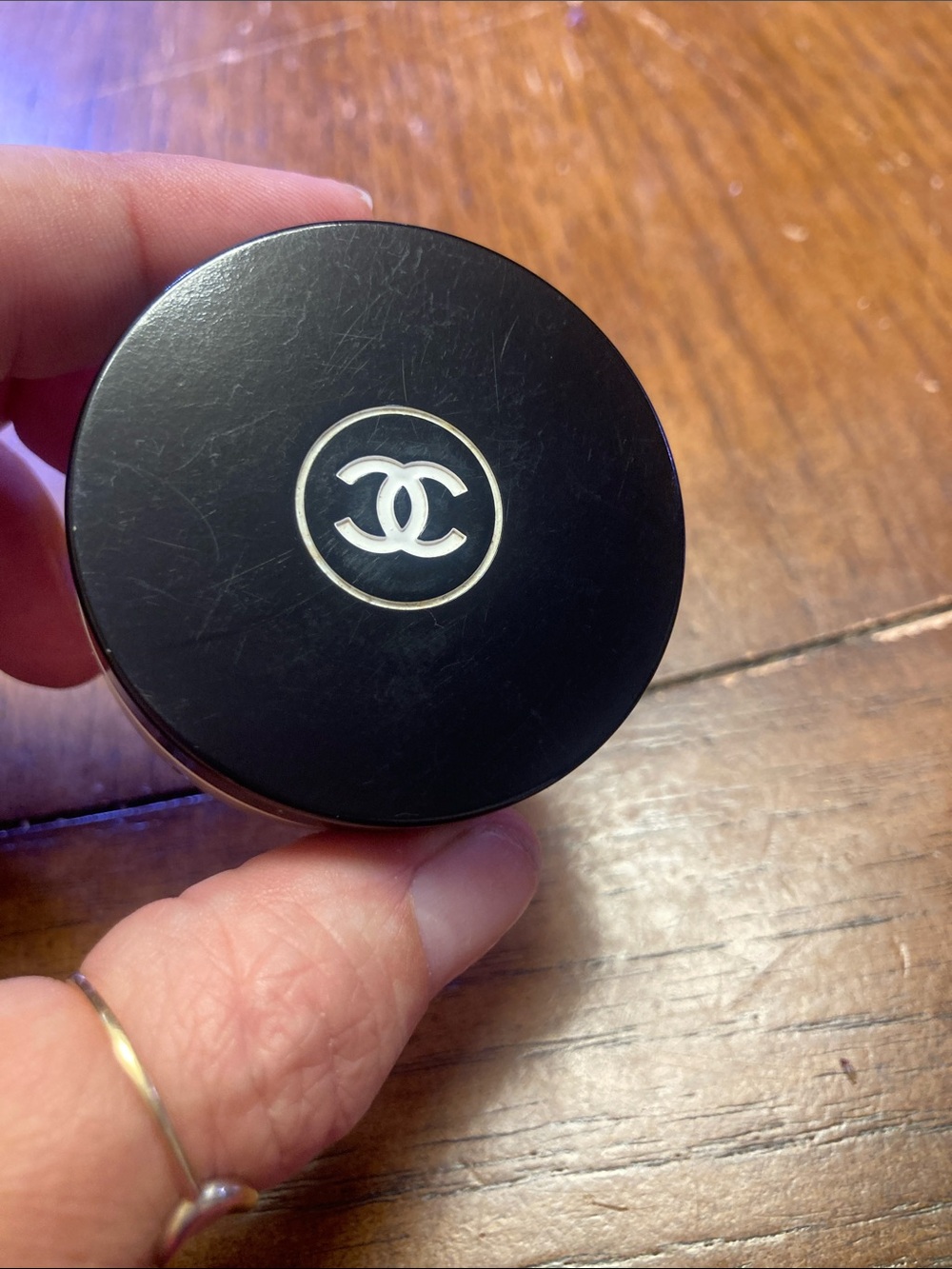 CHANEL Black & White Mini Jar with CC Logo - Picture 2 of 7